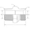 World Wide Fittings Male Pipe to Male British Standard Pipe Parallel Straight Adapter 7032X04X06 - alternate 2